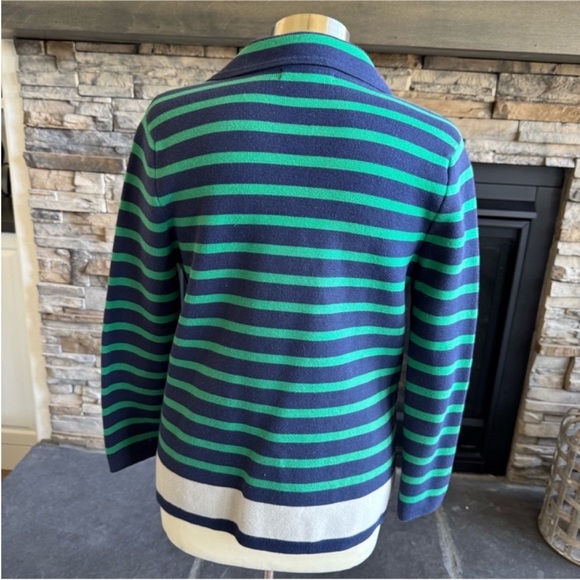 Banana Republic Green and Blue Striped Blazer - Picture 5 of 11
